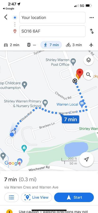 Shirley House 2, Self Catering Guest House, Self Check In, Smart Locks, 10 Min Walk To Southampton General, Aspire And Princess Anne Hospitals, Access To Fully Equipped Kitchen, Excellent Transport Links, Ideal For Longer Stays And Hospital Shifts Εξωτερικό φωτογραφία